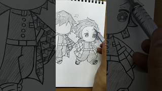 Tomioka x tanjiro 🔥 speed drawing #demonslayer #イラストメイキング #創作 #アニメ #鬼滅の刃 #creativeart
