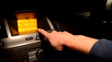 Secret menu service menu on-board computer Opel Astra H / Opel Zafira B
