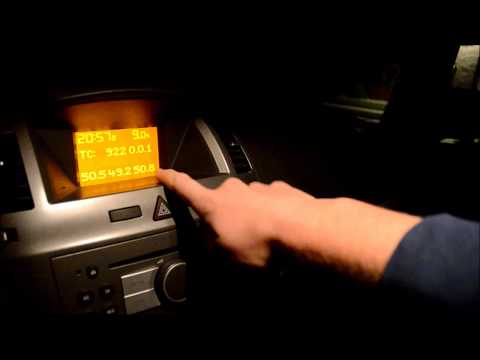 Geheimmenü Servicemenü Bordcomputer Opel Astra H / Opel Zafira B