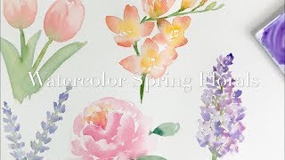 Watercolour Spring Florals