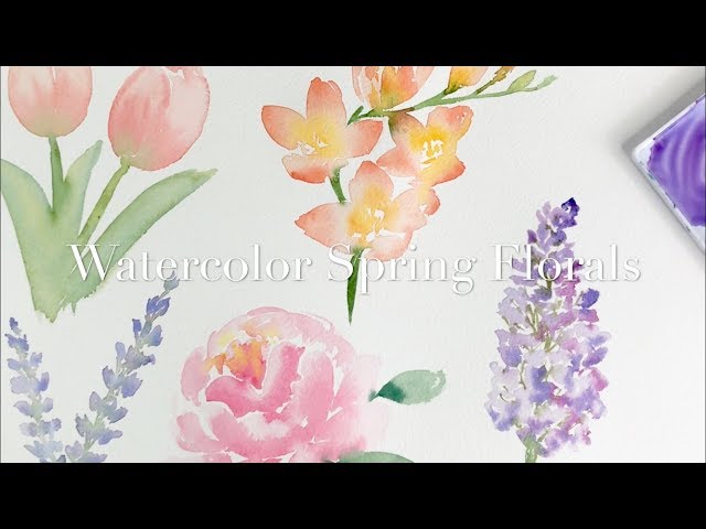 Watercolour Spring Florals