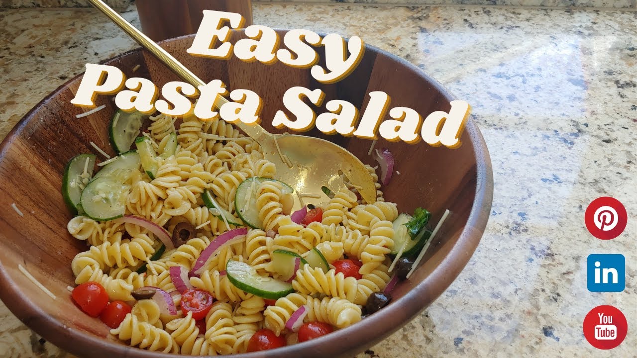 EASY PASTA SALAD YouTube