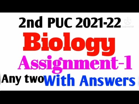 biology assignment 2nd puc 2021