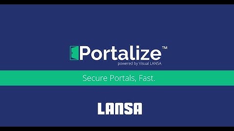 Portalize™ from LANSA