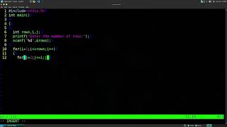 How to create star pattern using c language ✅#coding