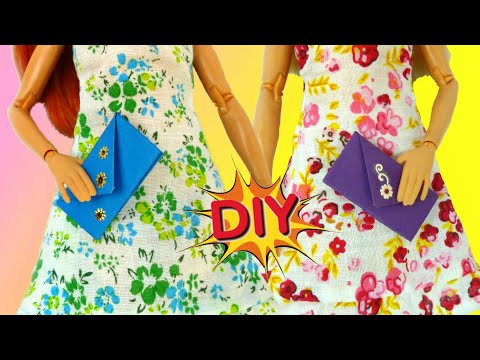 Как сделать СУМКУ из бумаги для кукол и как её украсить DIY