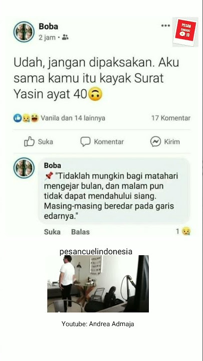 Aku sama kamu kaya surat yasin  ayat 40 - Meme #Shorts