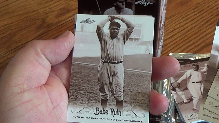 Baseball all time greats babe ruth card value