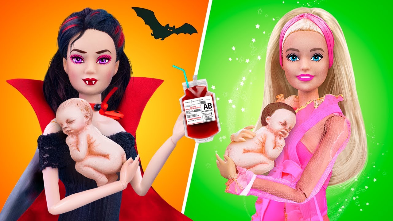 12 Astuces Et Bricolages Diy Pour Une Poupee Bebe Barbie Maman Vampire Vs Maman Glamour Youtube