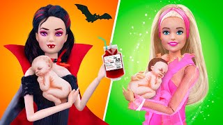 12 Astuces Et Bricolages DIY Pour Une Poupée Bébé Barbie / Maman Vampire VS Maman Glamour
