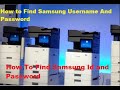 How to Find Samsung Printer Username And Password | Reset The Username &amp; Password Of Samsung Printer
