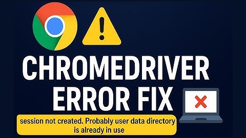 Fix ChromeDriver Error: “User Data Directory Already in Use” (Chrome 138 Update)