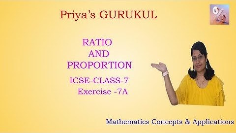 Ratio and Proportion || Class7 Maths || Chapter7 || Ex:7A-sum6 , 7|| ICSE