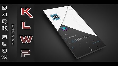 Dark Glow TR6X UI for Klwp