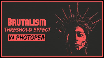 Brutalism Threshold Effect in Photopea Tutorial
