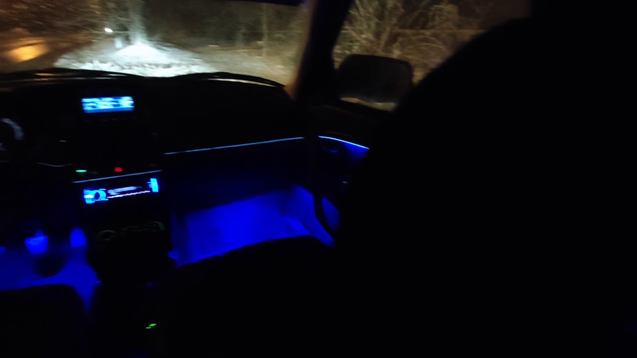 Подсветка салона Приора 2 (Ставрополь) - YouTube