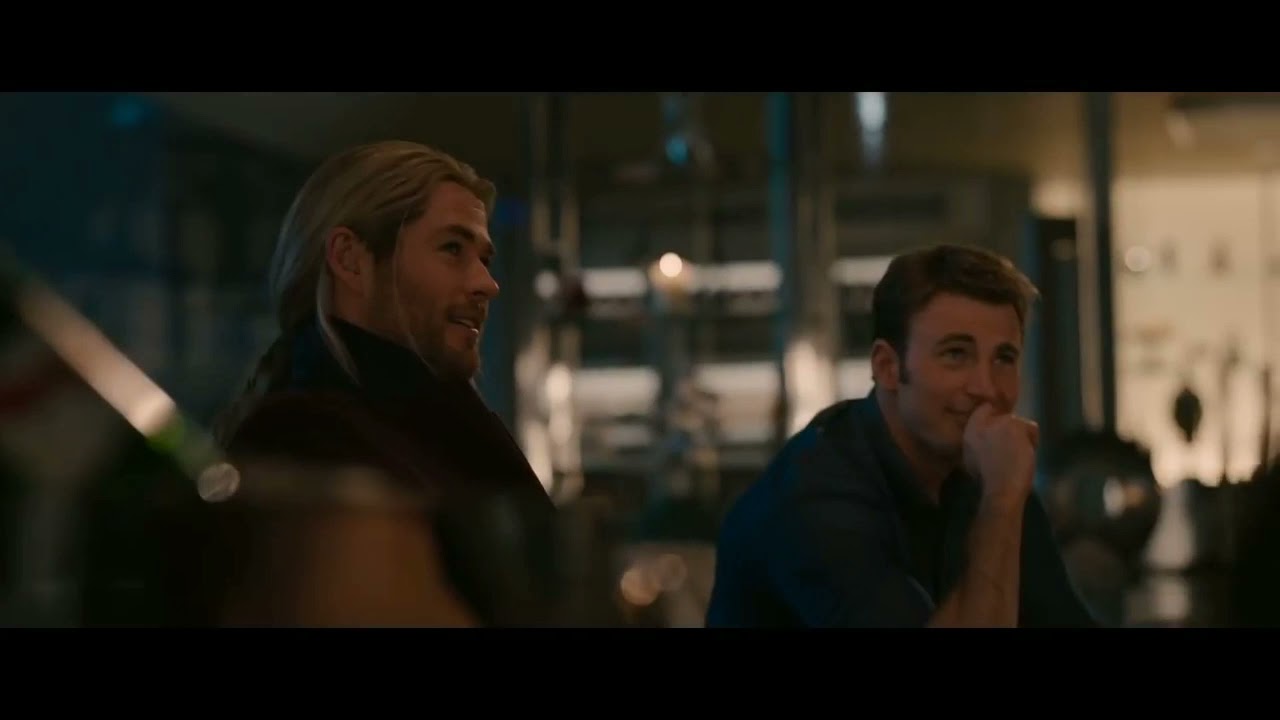 Avengers Age of Ultron (2015) - Lifting Thor's Hammer Scene - YouTube