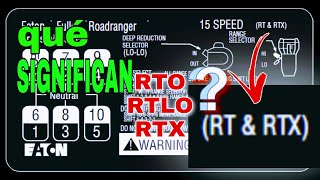 QUE SIGNIFICAN RTO, RTLO Y RTX EN UNA TRANSMISION?