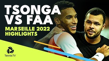Felix Auger-Aliassime vs Childhood Idol Jo-Wilfried Tsonga | Marseille 2022 Highlights