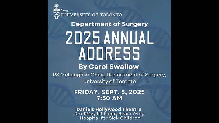 Department of Surgery Chair's 2025 Annual Address