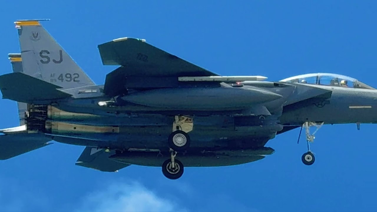 F-15E STRIKE EAGLE — Kadena Air Base Approaches