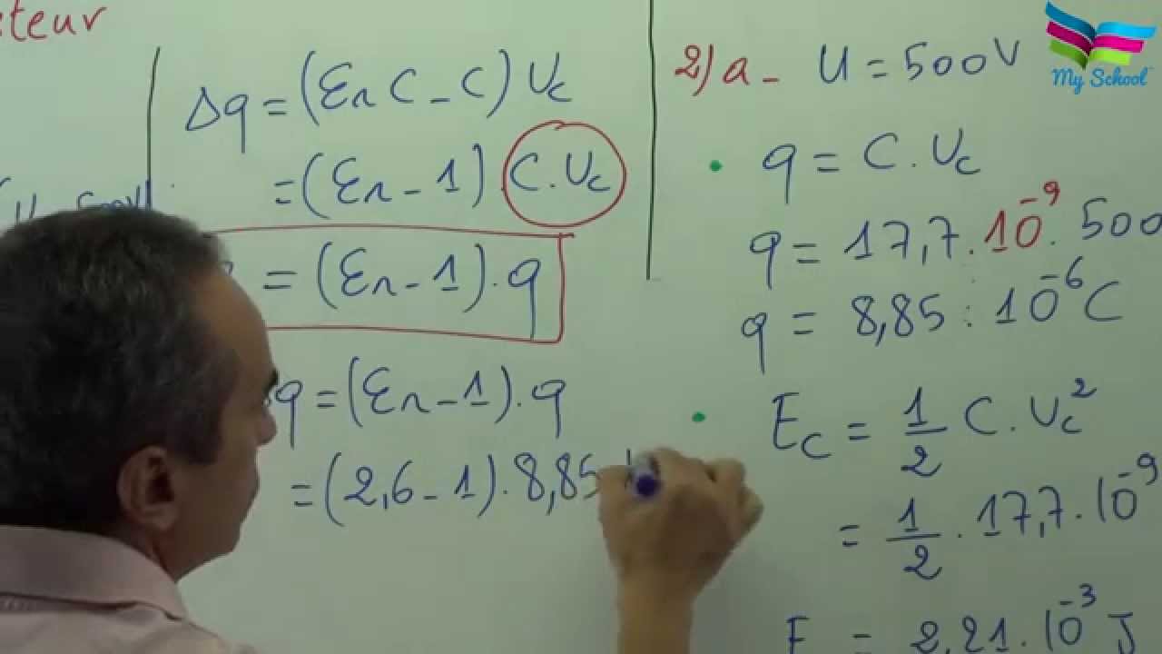 Correction des exercices 1 et 2 de la série : Condensateur.