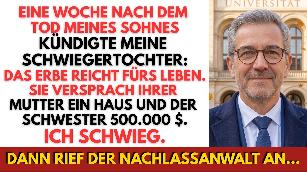 Ein Tag nach dem Tod meines Sohnes stand ich vor seiner Tür, um Briefe zu bringen – und fand meine Schwiegertochter im Seidenpyjama am Küchentisch, die gelassen ihren Espresso trank und auf ihrem...
