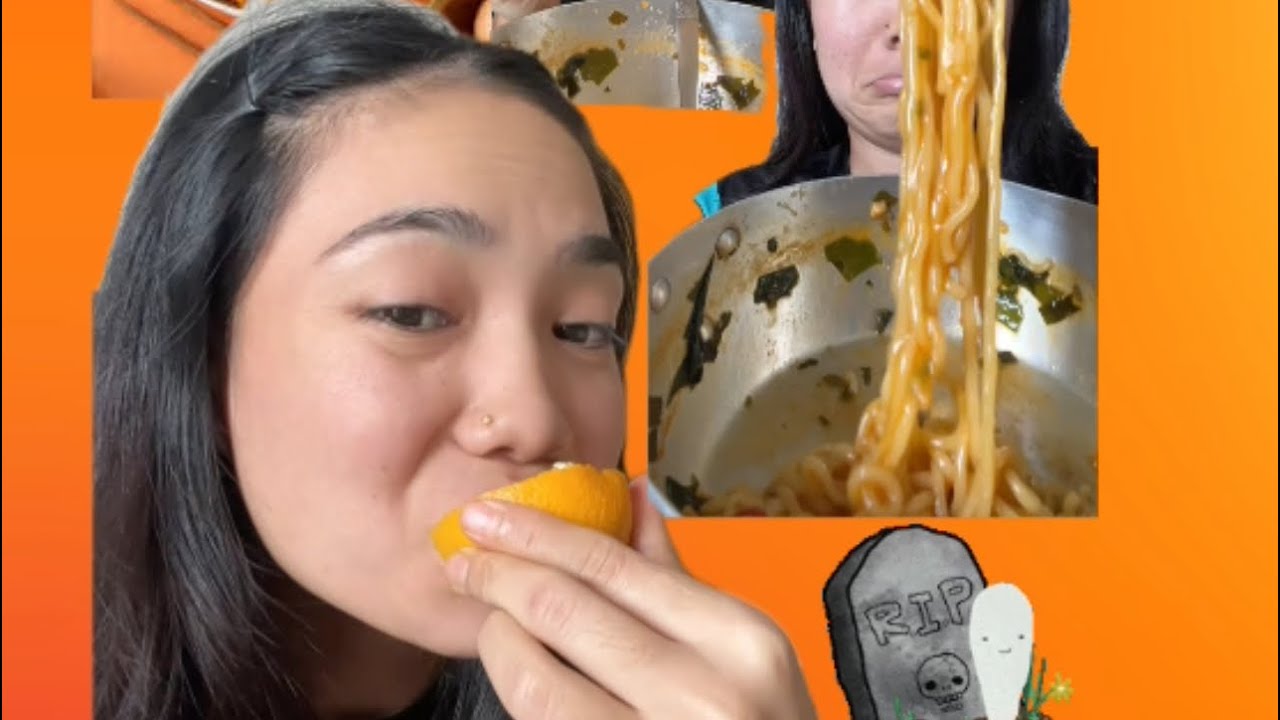 BTS fav Korean spicy ramen noodles First time trying 🫩🤮 