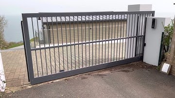 J&A Security Systems in Exeter installed a new BFT sliding automatic gate with AES video intercom