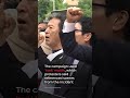 South Korean activists smash Starbucks cups to protest ‘Tank Day’ campaign