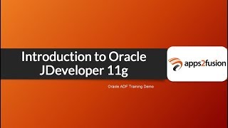 Introduction to Oracle JDeveloper 11g