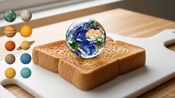 Planet Spread on Toast 🌍 🍞 | ASMR -Oddly Satisfying Relaxing