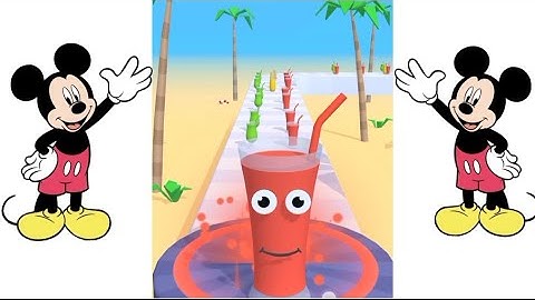 🥤 Juice Run Game | Colour Juice Collecting Challenge | Level 4 Gameplay | Mobile Game