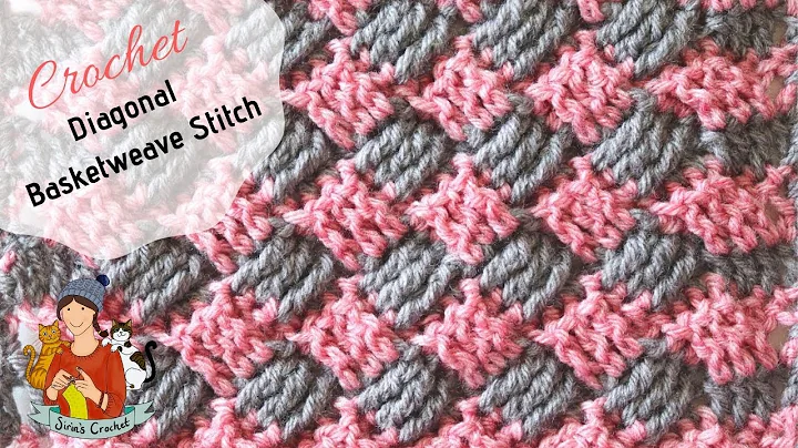 Learn the Stunning Crochet Diagonal Basketweave Blanket Stitch