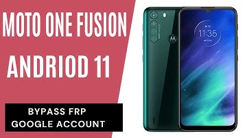Moto One Fusion Android 11 FRP/Google Lock Bypass WITHOUT PC 2021