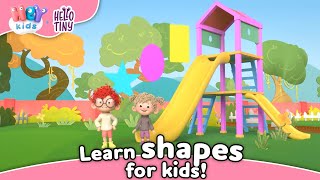 Lean SHAPES for Kids! 💠 Educational songs for babies | HeyKids and Hello Tiny | Animaj Kids