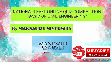 National level Online Quiz Competition Basd on "Basic Of CIVIL ENGINEERING" l Free Certificate Quiz