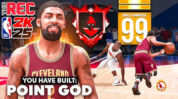 KYRIE IRVING + LEGEND ANKLE ASSASSIN & 99 MIDRANGE is OVERPOWERED in the RANDOM REC (NBA 2K25)