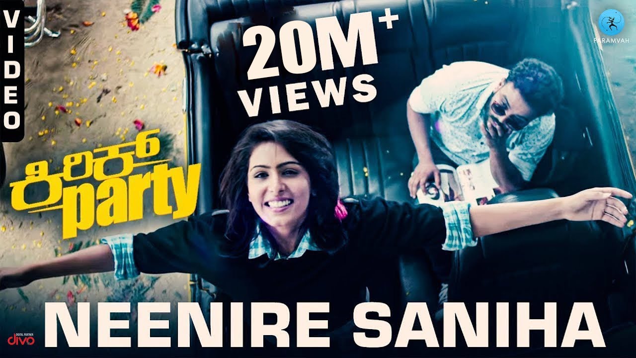 Neenire Saniha   Video Song  Kirik Party  Rakshit Shetty Samyuktha Hegde  Rishab Shetty