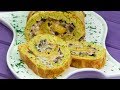 Вкусная и полезная закуска - кабачковый рулет с грибами! | Appetitno.TV