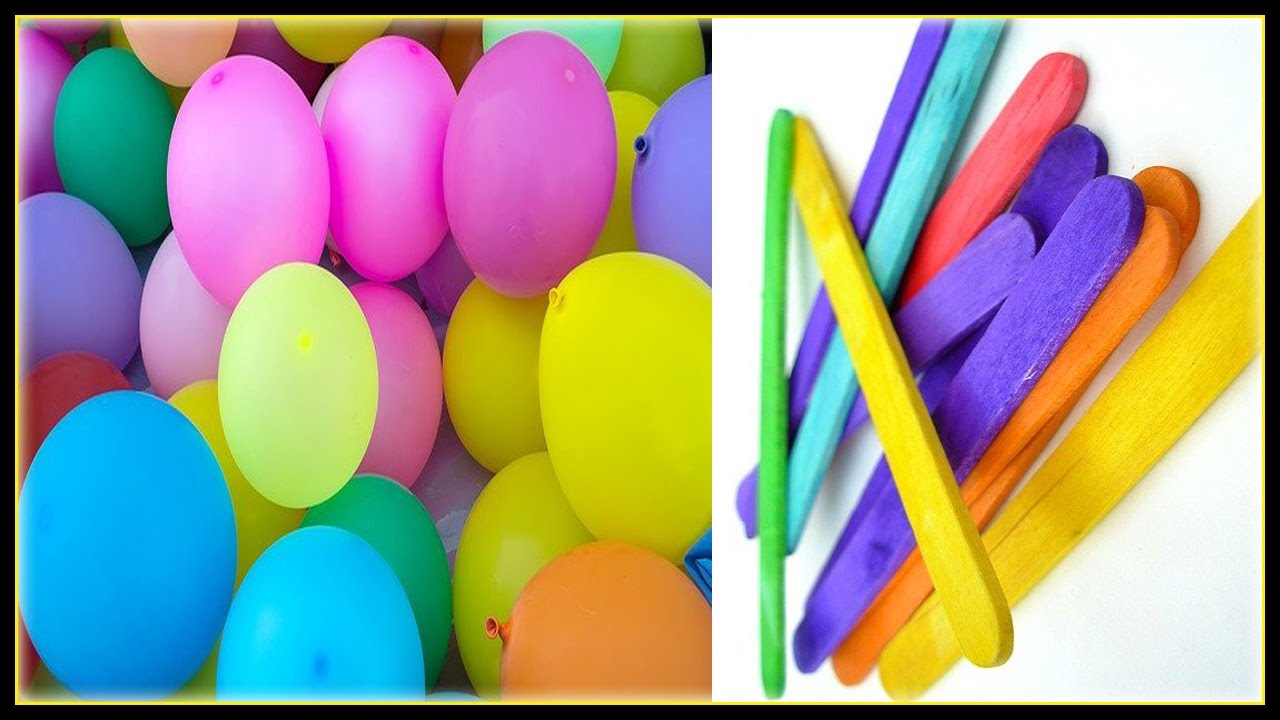 DIY Balloon Popsicle Stick Craft Compilation Craft Ideas Home