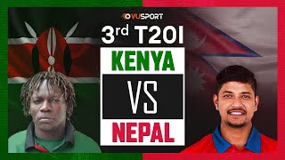 🔴 LIVE | Kenya vs Nepal | 3rd T20 | 28th Aug at 3:30pm