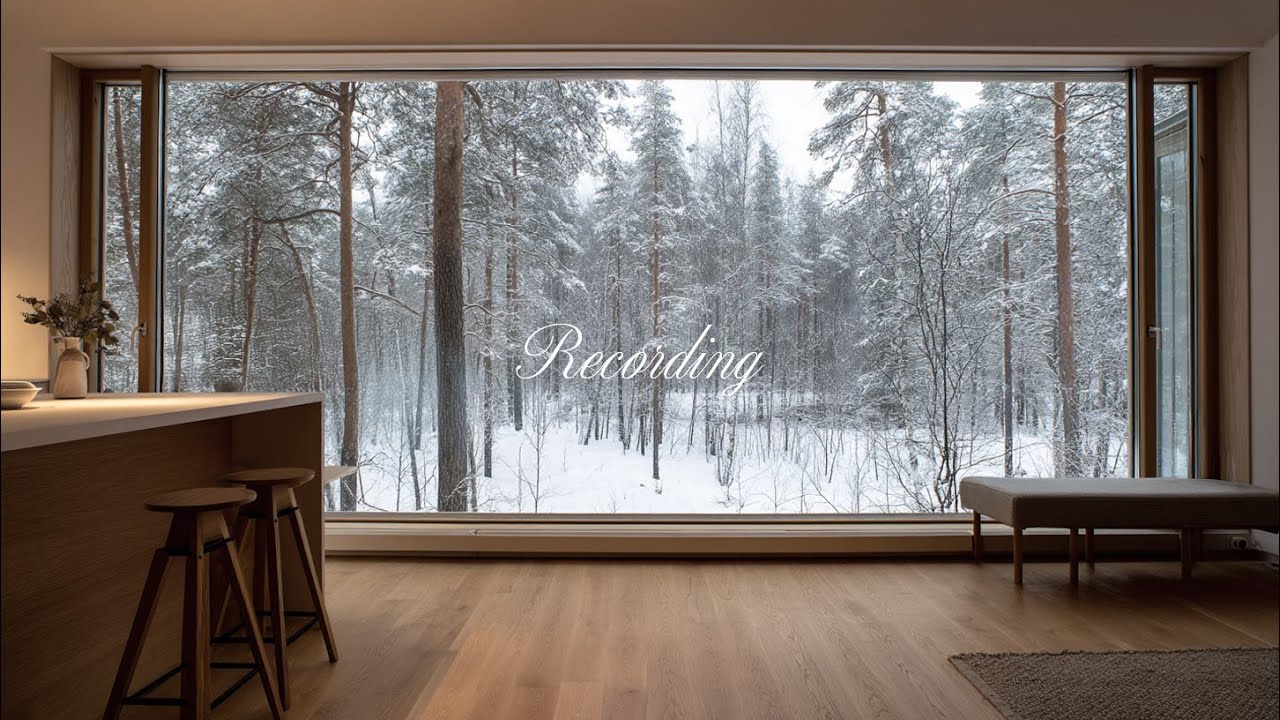 Jazz Playlist | Глядя на заснеженный лес, винтажный джаз у окна