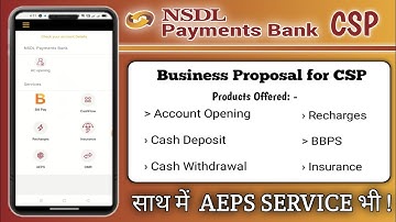 NSDL CSP ID ? NSDL PAYMENT BANK CSP ID ? NSDL PAYMENT BANK BC AGENT ? NSDL ACCOUNT OPENING ? #nsdl