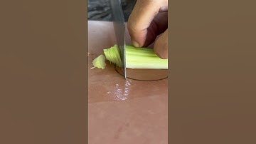 Cutting celery with the Rui HSS Bunka#fyp #shorts #knife #knives #knifesharpening #kitchen