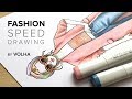 Fashion speed drawing #5 / Рисую фэшн иллюстрацию