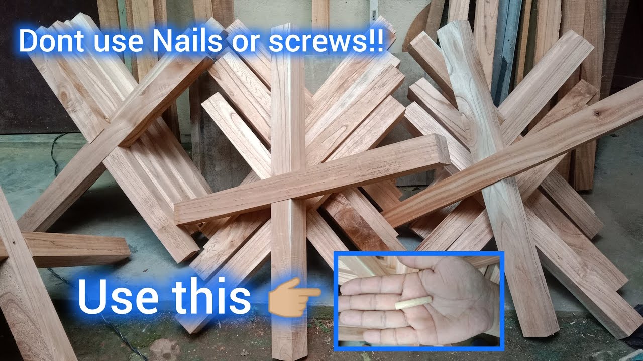 Using screw for joints is wrong| Dowel Joints | How to make dowels ...