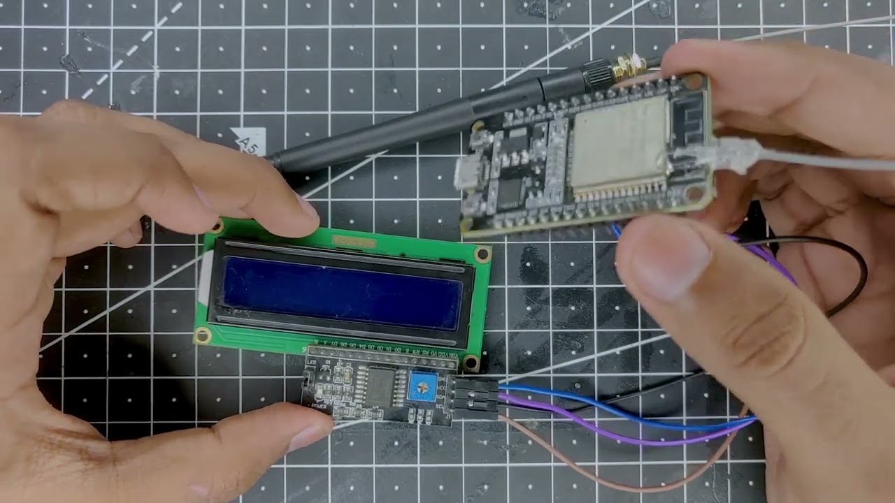 Using A 16x2 I2c Lcd Display With Esp32 Electronicslabcom How To Use