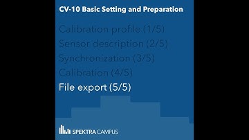 CV-10 mobile calibration system basic settings | Calibration file export (5/5)