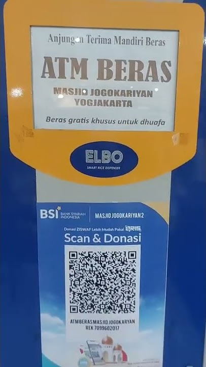 ATM Beras Masjid Jogokariyan Yogyakarta